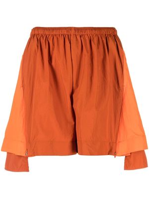 Y-3 high-waisted shorts - Orange