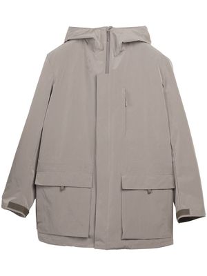 Y-3 hooded parka jacket - Grey