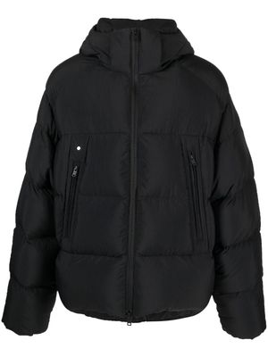Y-3 hooded puffer coat - Black