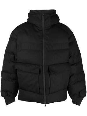 Y-3 hooded puffer down jacket - Black