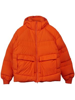 Y-3 hooded puffer jacket - Orange