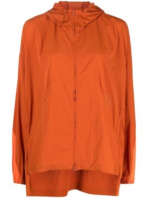 Y-3 hooded windbreaker jacket - Orange