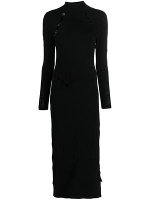 Y-3 Ingesan devoré knitted dress - Black