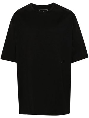 Y-3 logo-appliqué cotton T-shirt - Black