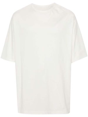 Y-3 logo-appliqué cotton T-shirt - White
