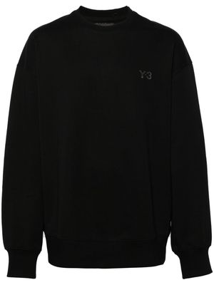 Y-3 logo-appliqué drop-shoulder sweatshirt - Black