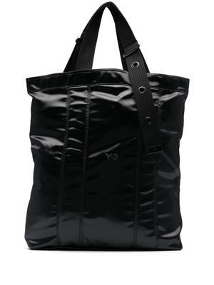 Y-3 logo-appliqué tote bag - Black