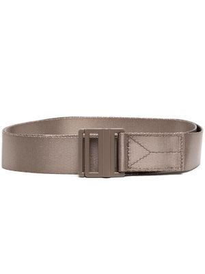 Y-3 logo buckle strap belt - Neutrals