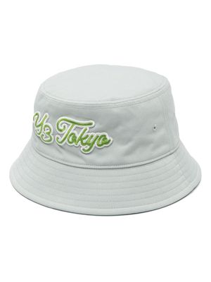 Y-3 logo-embroidered bucket hat - Green
