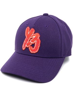 Y-3 logo-embroidered cap - Purple