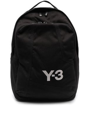 Y-3 logo-embroidered padded backpack - Black