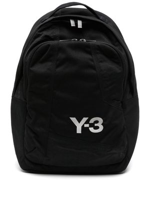 Y-3 logo-embroidery padded backpack - Black