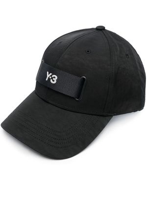 Y-3 logo-patch detail baseball cap - Black