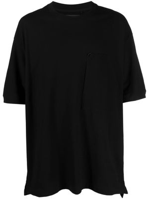 Y-3 logo-patch sleeve T-shirt - Black