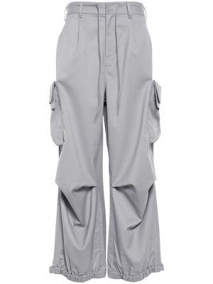 Y-3 logo-print cargo pants - Grey