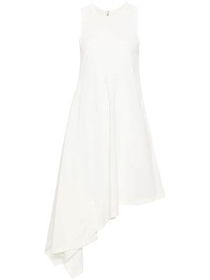 Y-3 logo-print cotton minidress - White
