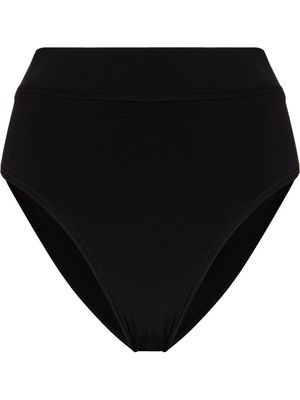 Y-3 logo-print high-rise bikini bottoms - Black