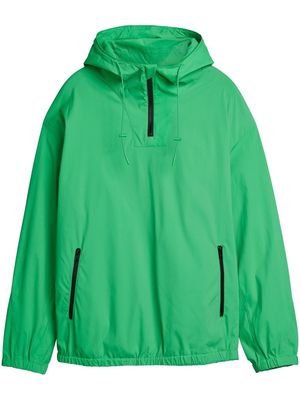 Y-3 logo-print hooded jacket - Green