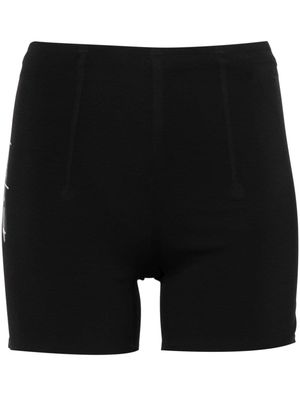 Y-3 logo-print running shorts - Black