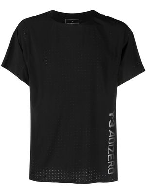 Y-3 logo-print running T-shirt - Black