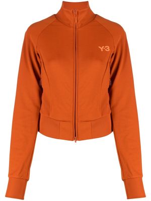 Y-3 logo-print zip-fastening jacket - Orange