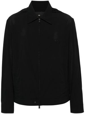 Y-3 logo-printed panelled jacket - Black