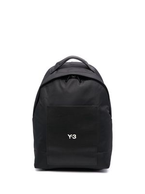 Y-3 Lux logo-print backpack - Black