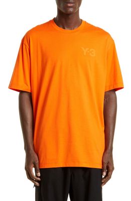 Y-3 Men's Classic Logo Graphic Tee in Orange