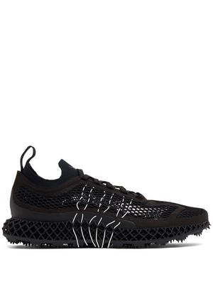 Y-3 mesh-panel low-top sneakers - Black