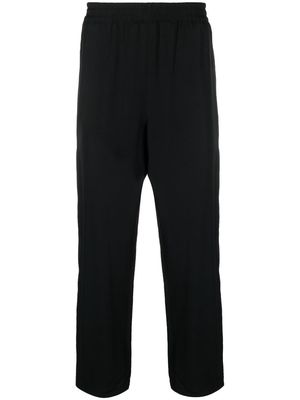 Y-3 mid-rise straight-leg trousers - Black