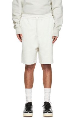 Y-3 Off-White Cotton Shorts