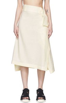 Y-3 Off-White Polyester Skirt
