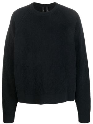 Y-3 organic-cotton-blend plain sweatshirt - Black