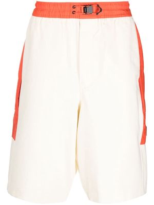 Y-3 organic-cotton track shorts - Neutrals