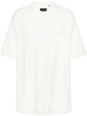 Y-3 patch-pocket cotton T-shirt - White