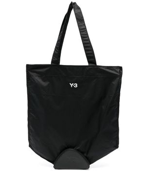 Y-3 Pckbl logo-print tote bag - Black