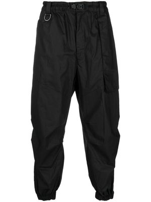 Y-3 ripstop cotton tapered trousers - Black