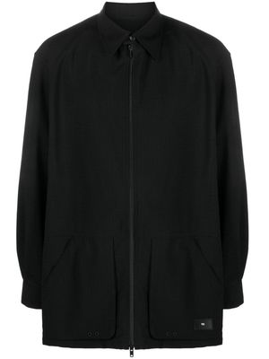 Y-3 ripstop zip-up overshirt - Black