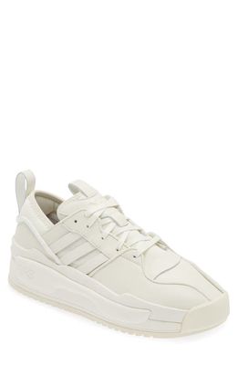 Y-3 Rivalry Low Top Sneaker in Off White/white/White