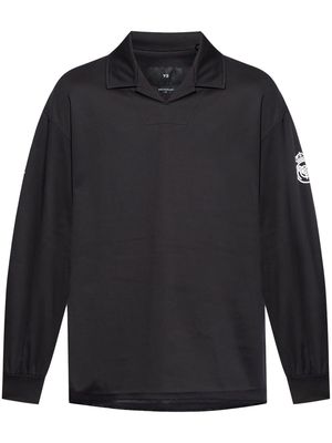 Y-3 RM long-sleeved polo shirt - Black