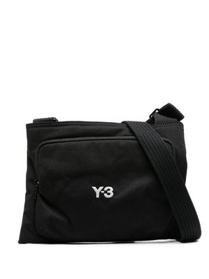 Y-3 Sacoche logo-embroidered messenger bag - Black
