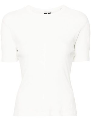 Y-3 seam-detail cotton T-shirt - White