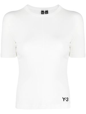 Y-3 short-sleeve organic-cotton top - White
