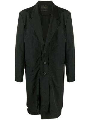 Y-3 single-breasted coat - Black