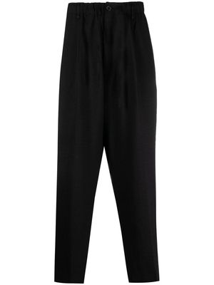 Y-3 tailored-cut straight-leg trousers - Black