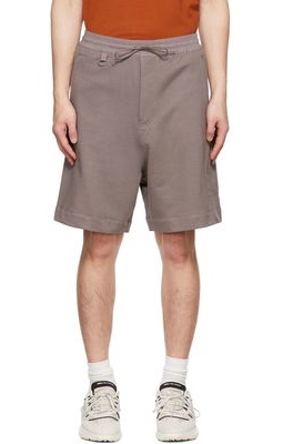 Y-3 Taupe Classic DWR Utility Shorts