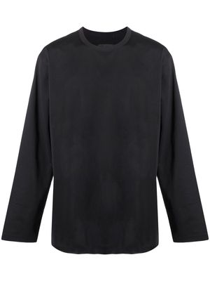 Y-3 tonal-logo long-sleeve T-shirt - Black