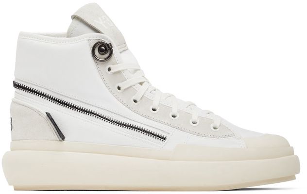 Y-3 White Ajatu Court Sneakers