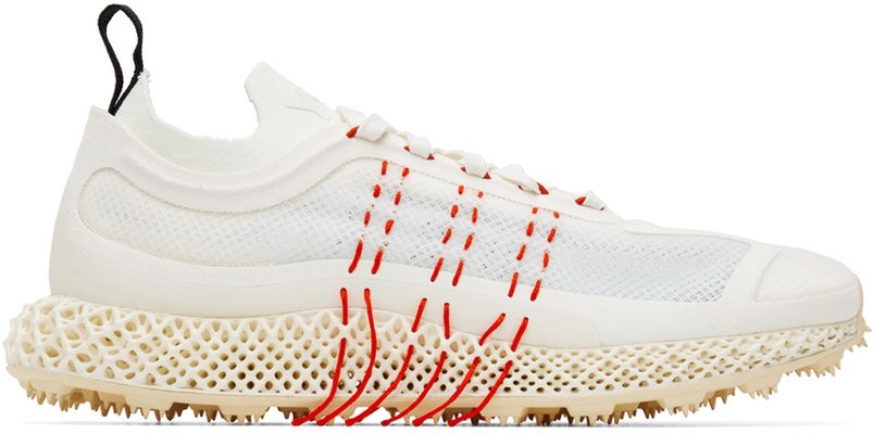 Y-3 White Runner 4D Halo Sneakers