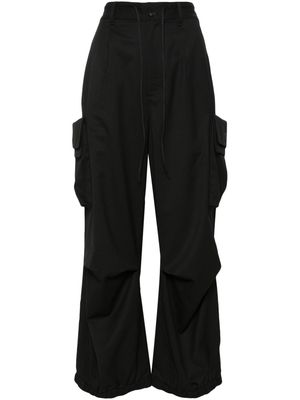 Y-3 wide leg cargo trousers - Black